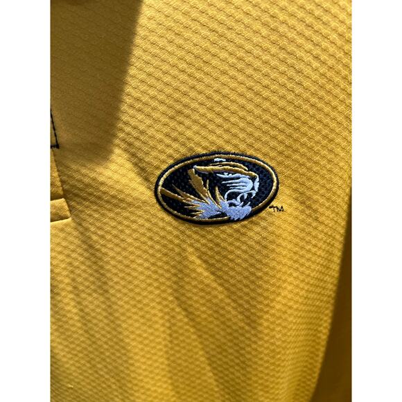 Nike Team Missouri Tigers Polo Shirt Men’s M Gold Black Dri-FIT NWT Licensed - Picture 2 of 14